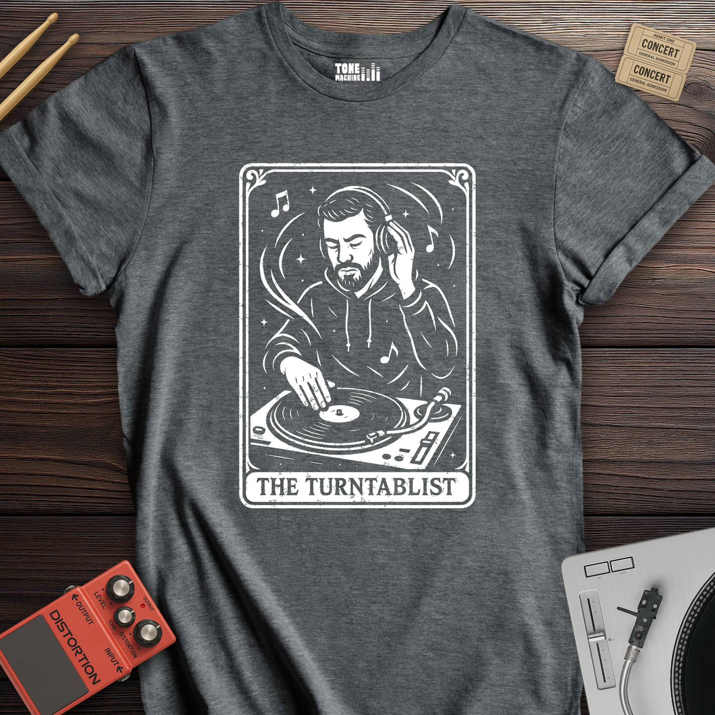 The Turntablist Tarot Card T-Shirt