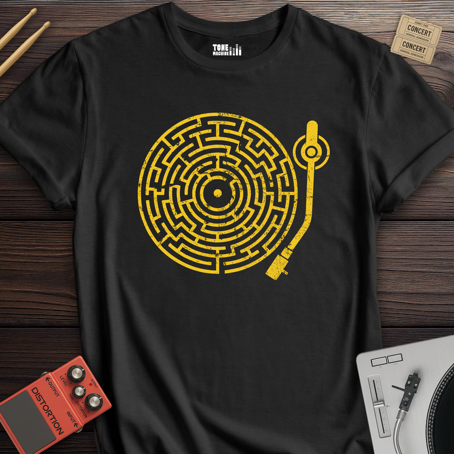 Lost In The Grooves Vinyl T-Shirt