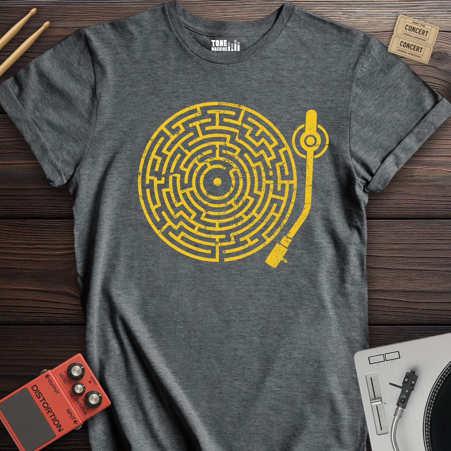 Lost In The Grooves Vinyl T-Shirt