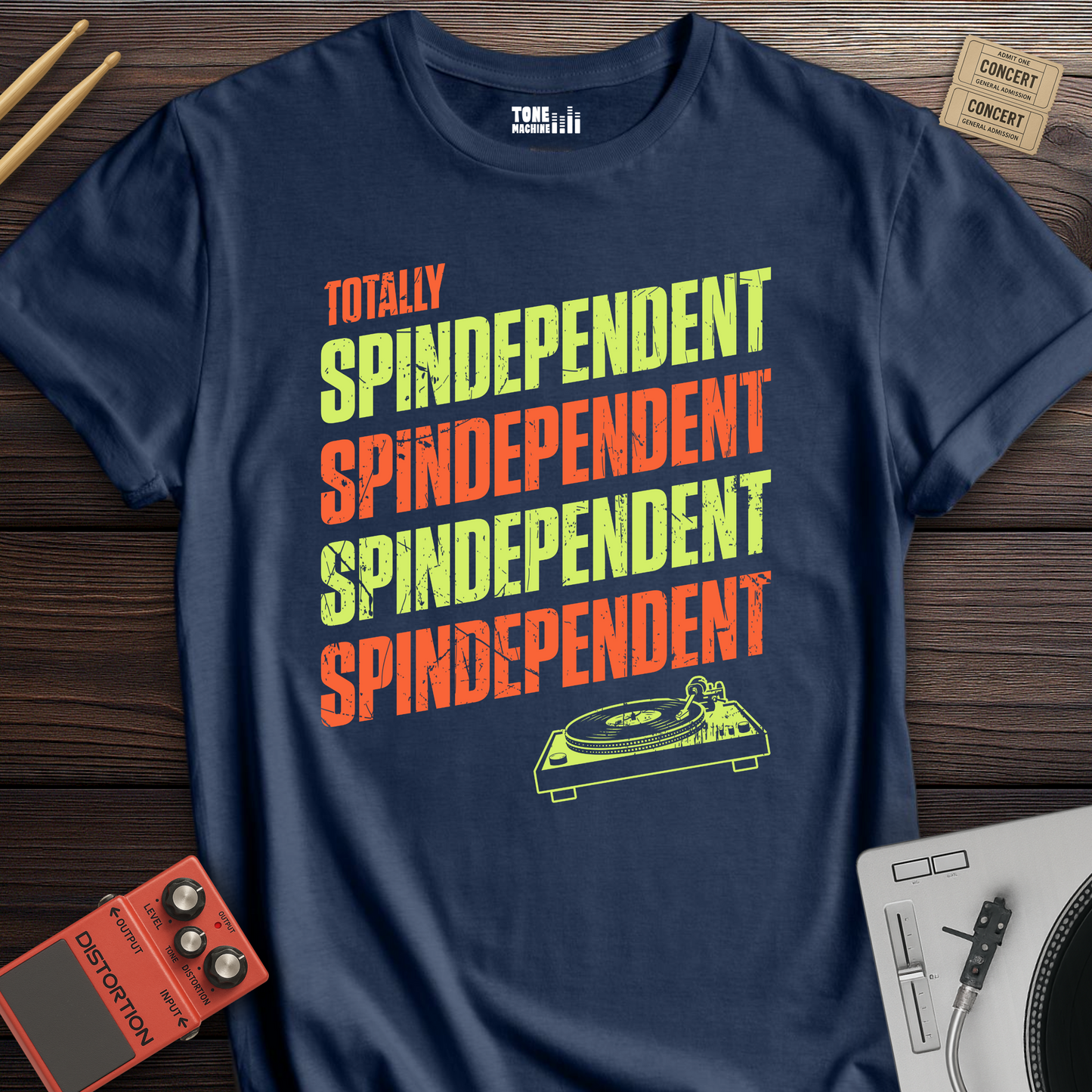 Totally Spindependent Vinyl T-Shirt
