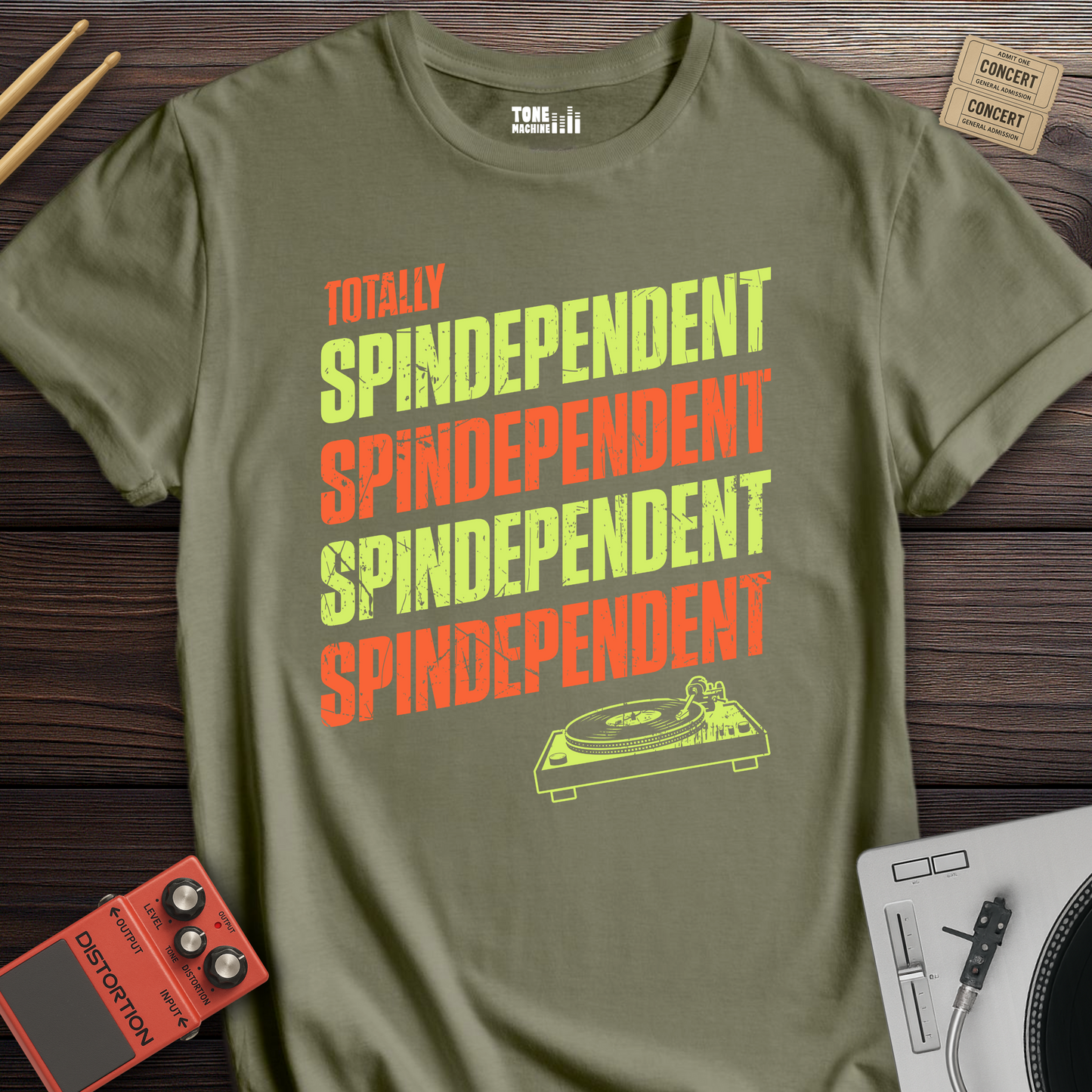 Totally Spindependent Vinyl T-Shirt