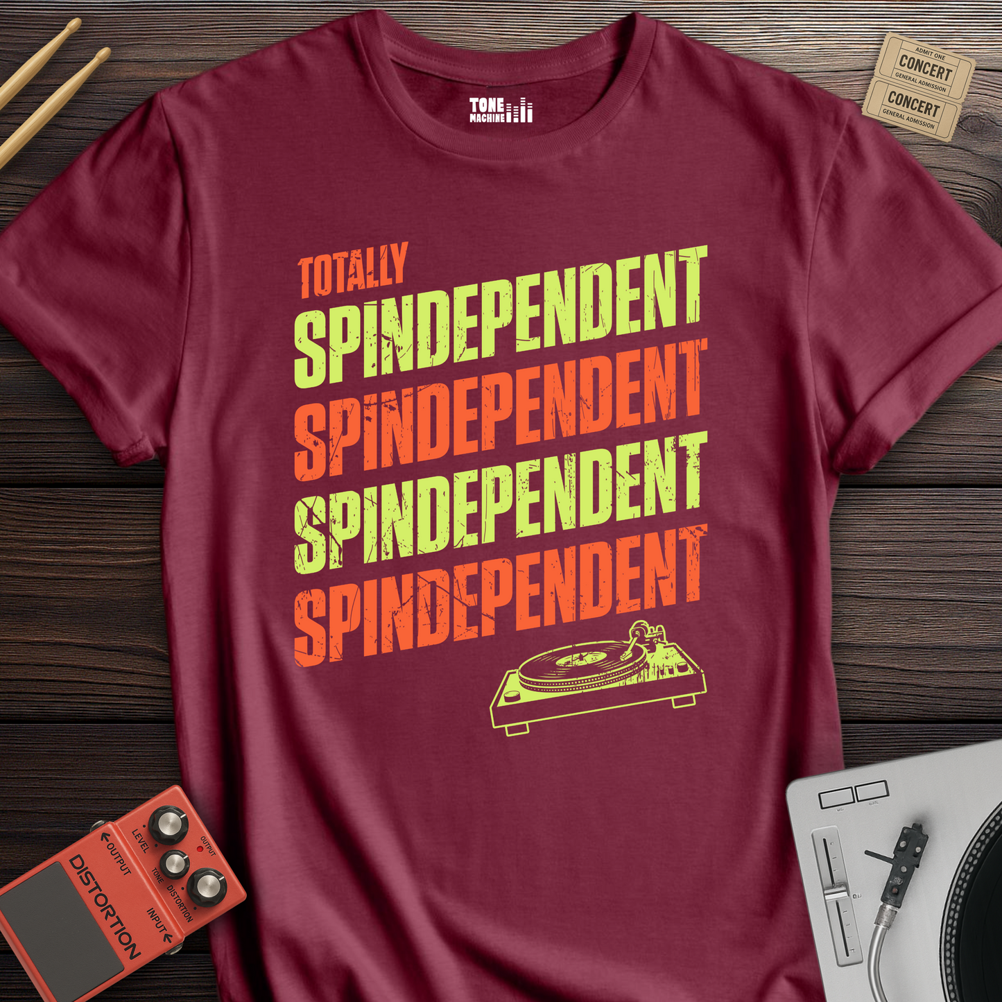 Totally Spindependent Vinyl T-Shirt