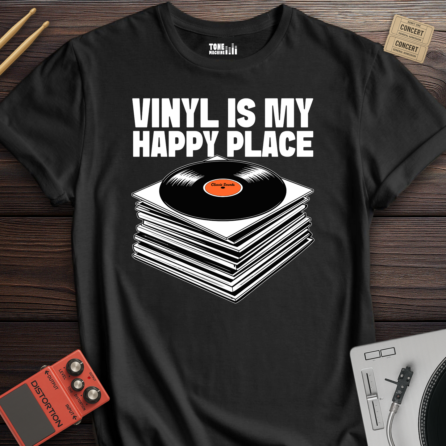 Vinyl Is My Happy Place T-Shirt