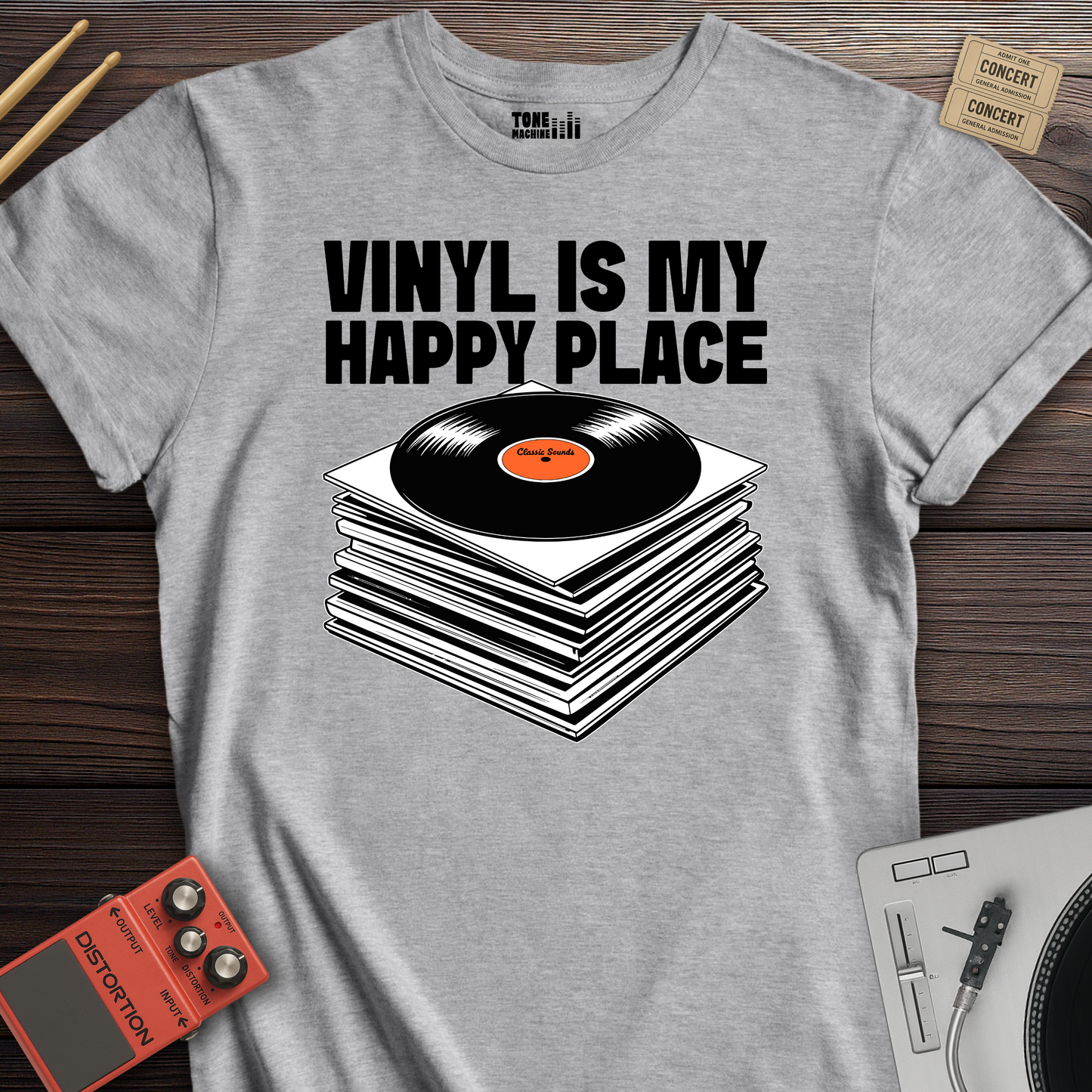 Vinyl Is My Happy Place T-Shirt