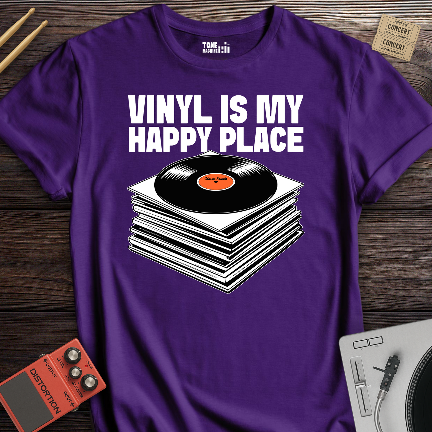 Vinyl Is My Happy Place T-Shirt