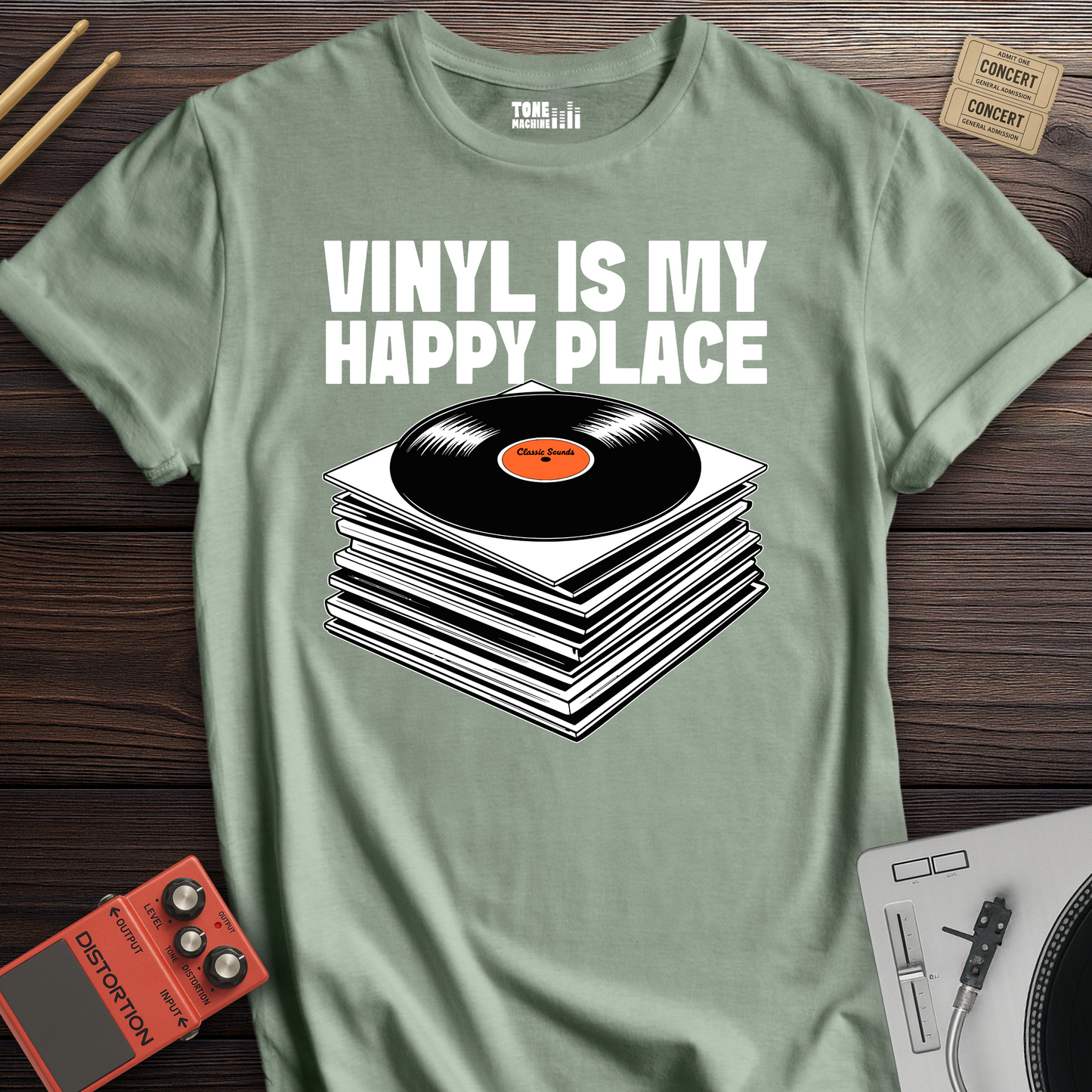 Vinyl Is My Happy Place T-Shirt