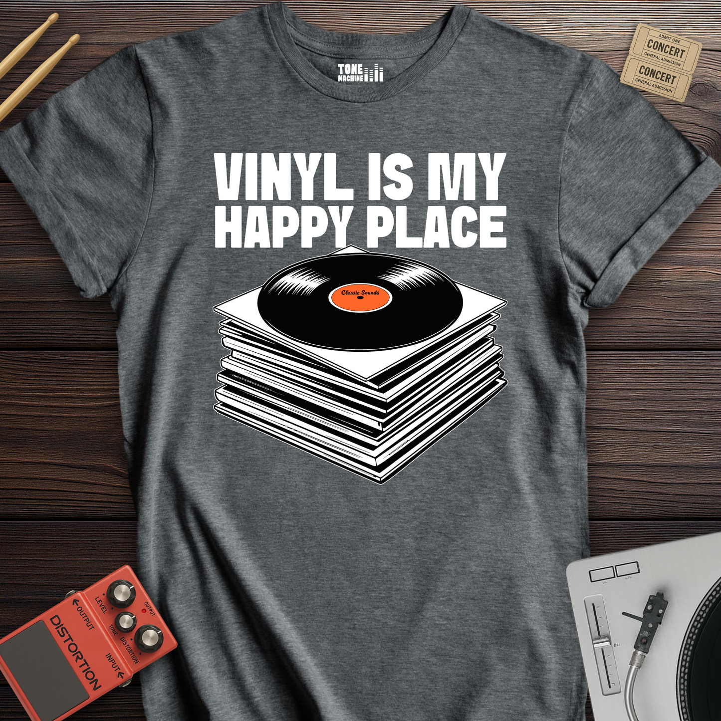 Vinyl Is My Happy Place T-Shirt