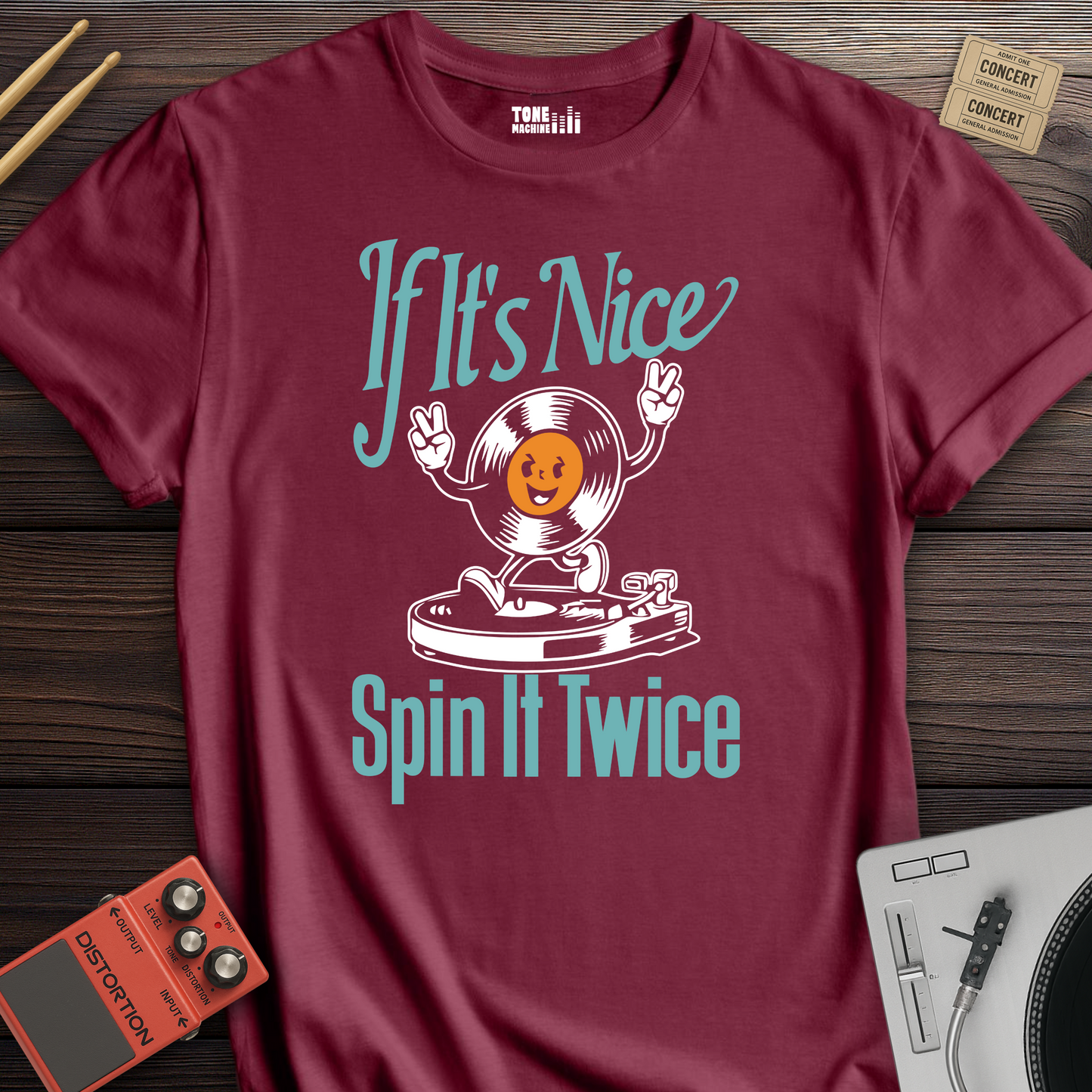 If It's Nice Spin It Twice Vinyl T-Shirt