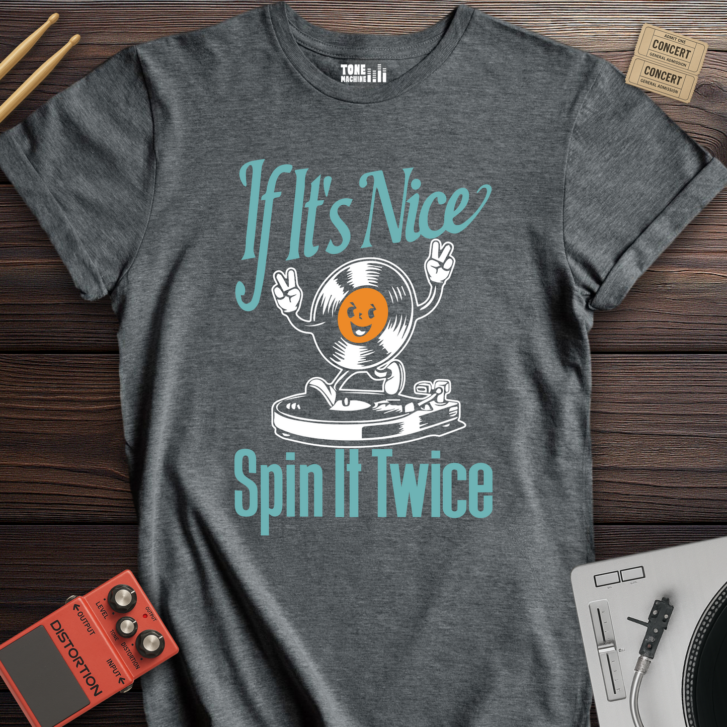 If It's Nice Spin It Twice Vinyl T-Shirt