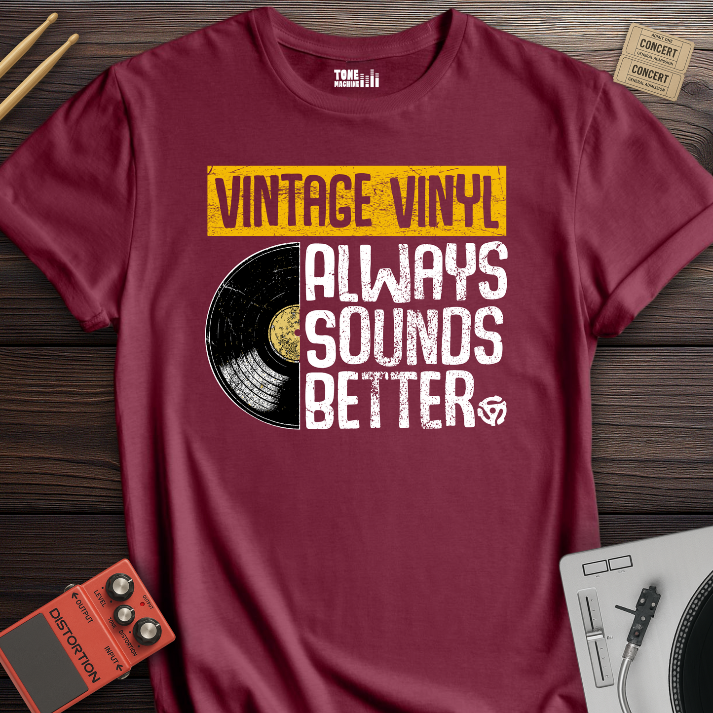 Vintage Vinyl Always Sounds Better T-Shirt