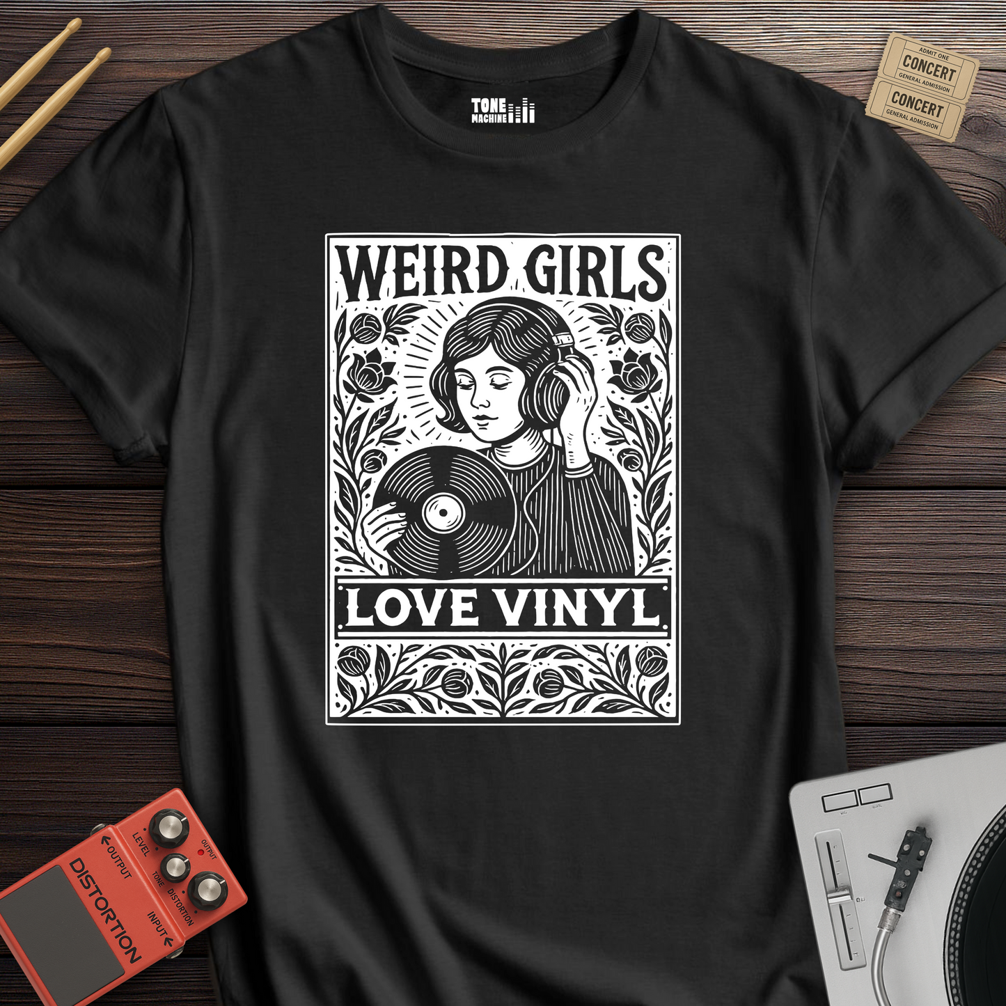 Weird Girls Love Vinyl T-Shirt