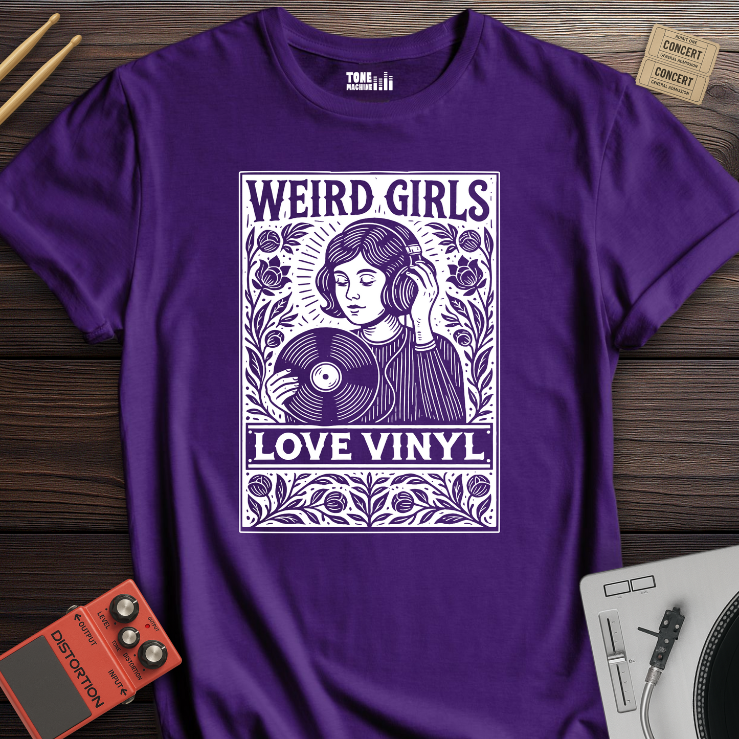 Weird Girls Love Vinyl T-Shirt