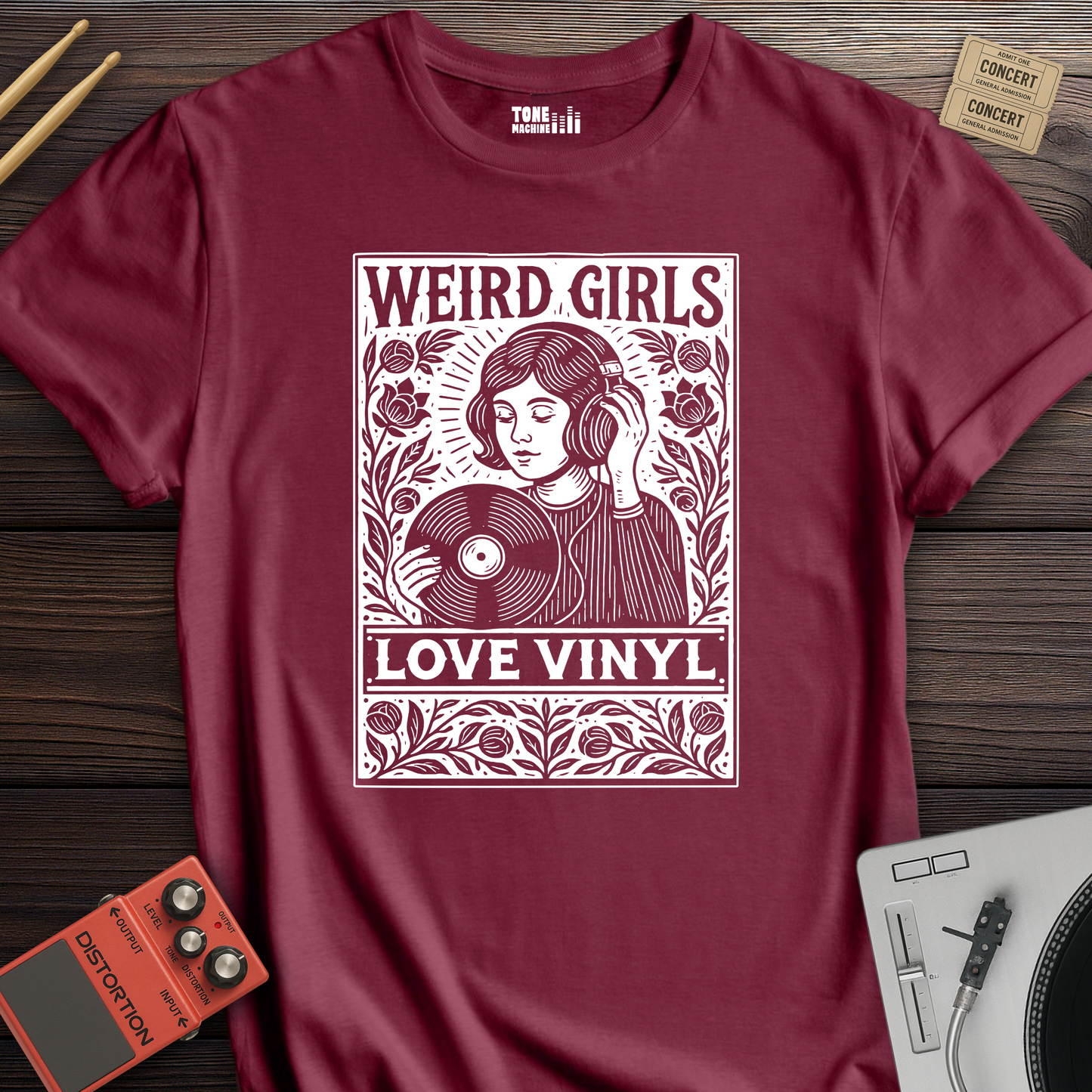 Weird Girls Love Vinyl T-Shirt