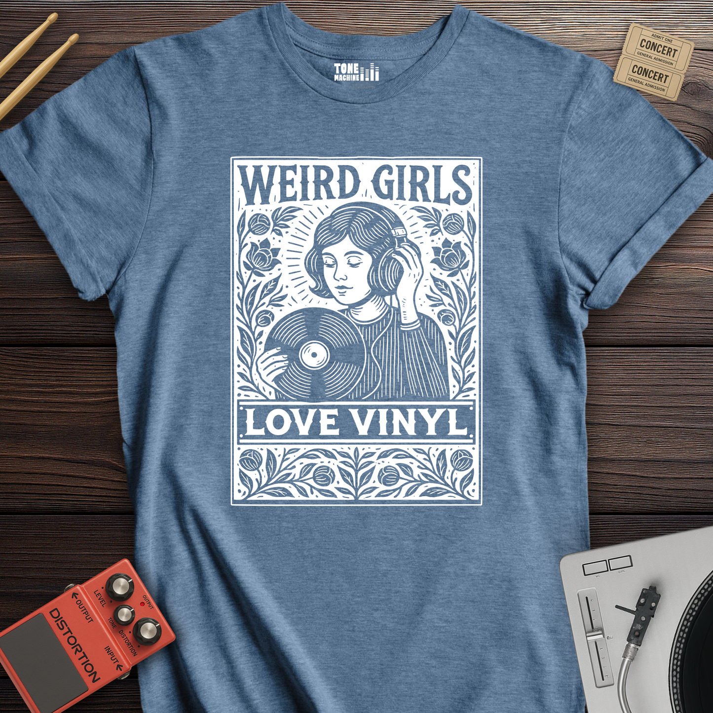 Weird Girls Love Vinyl T-Shirt