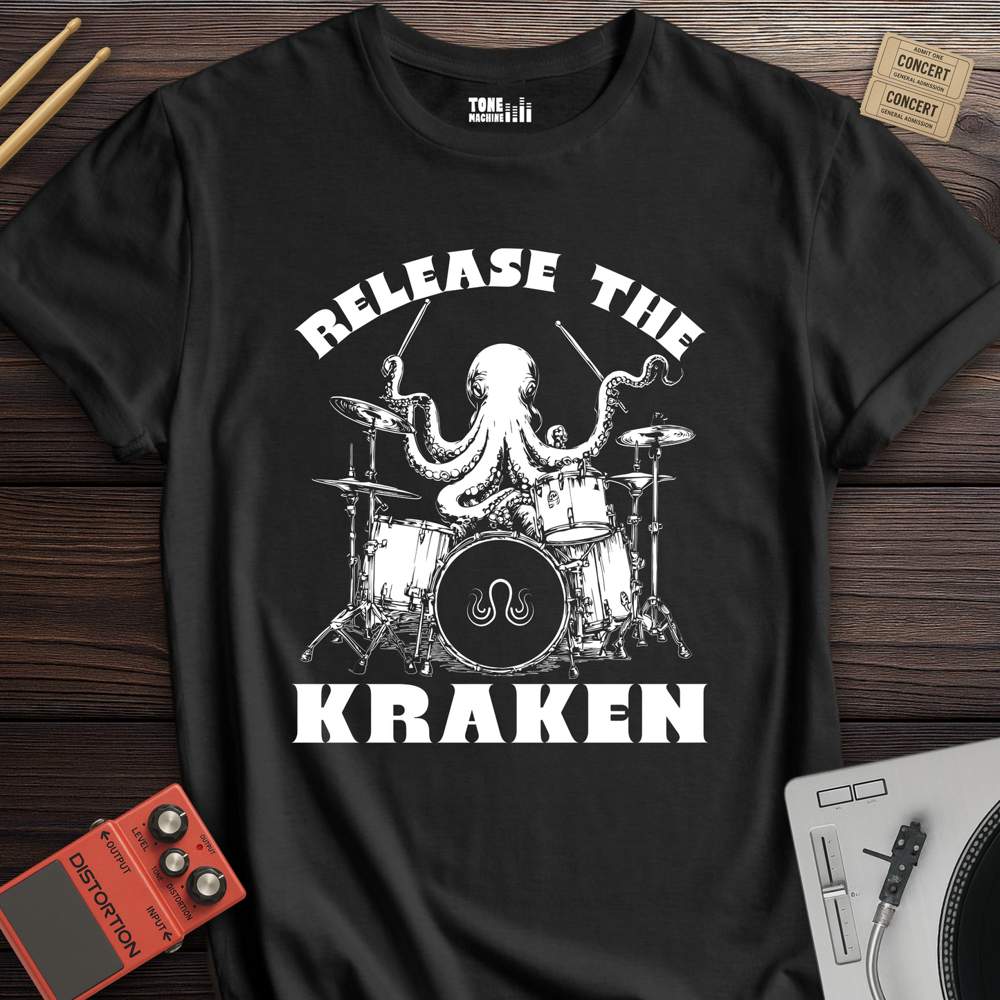 Release The Kraken Drum T-Shirt