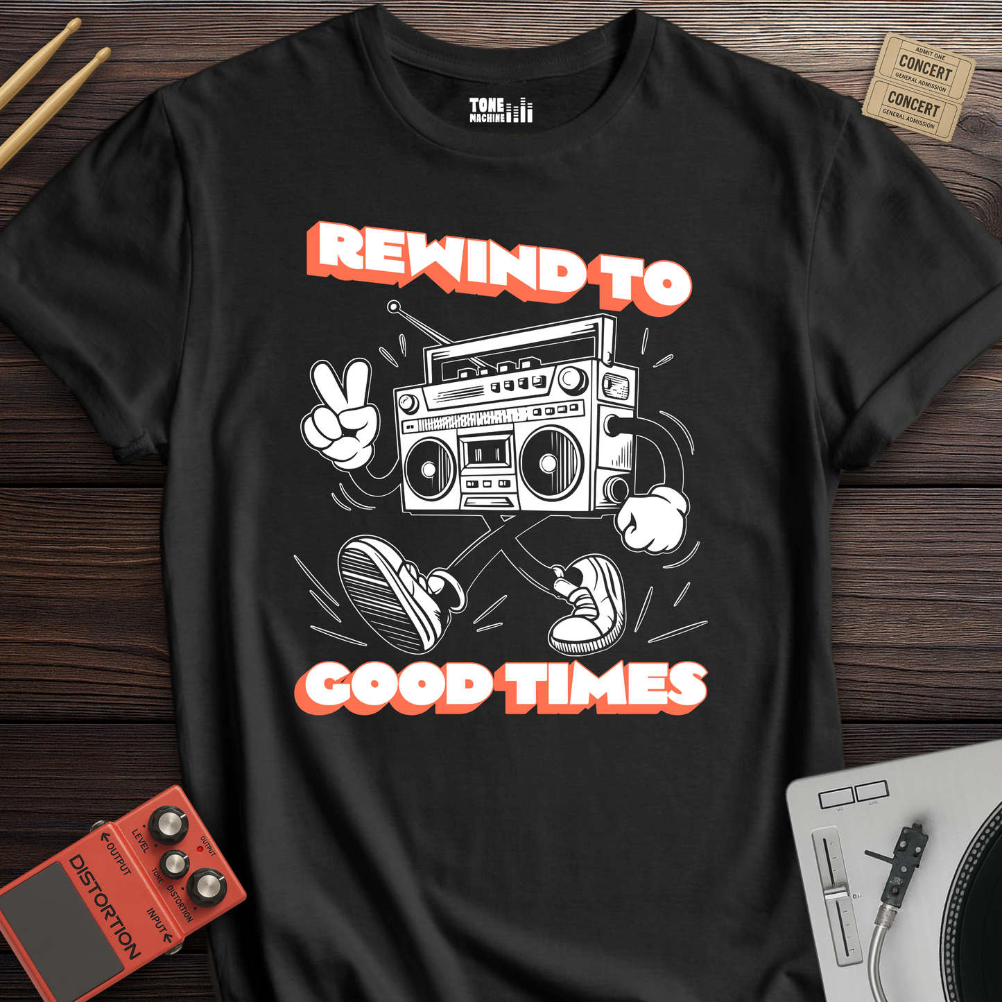 Rewind To Good Times Retro T-Shirt