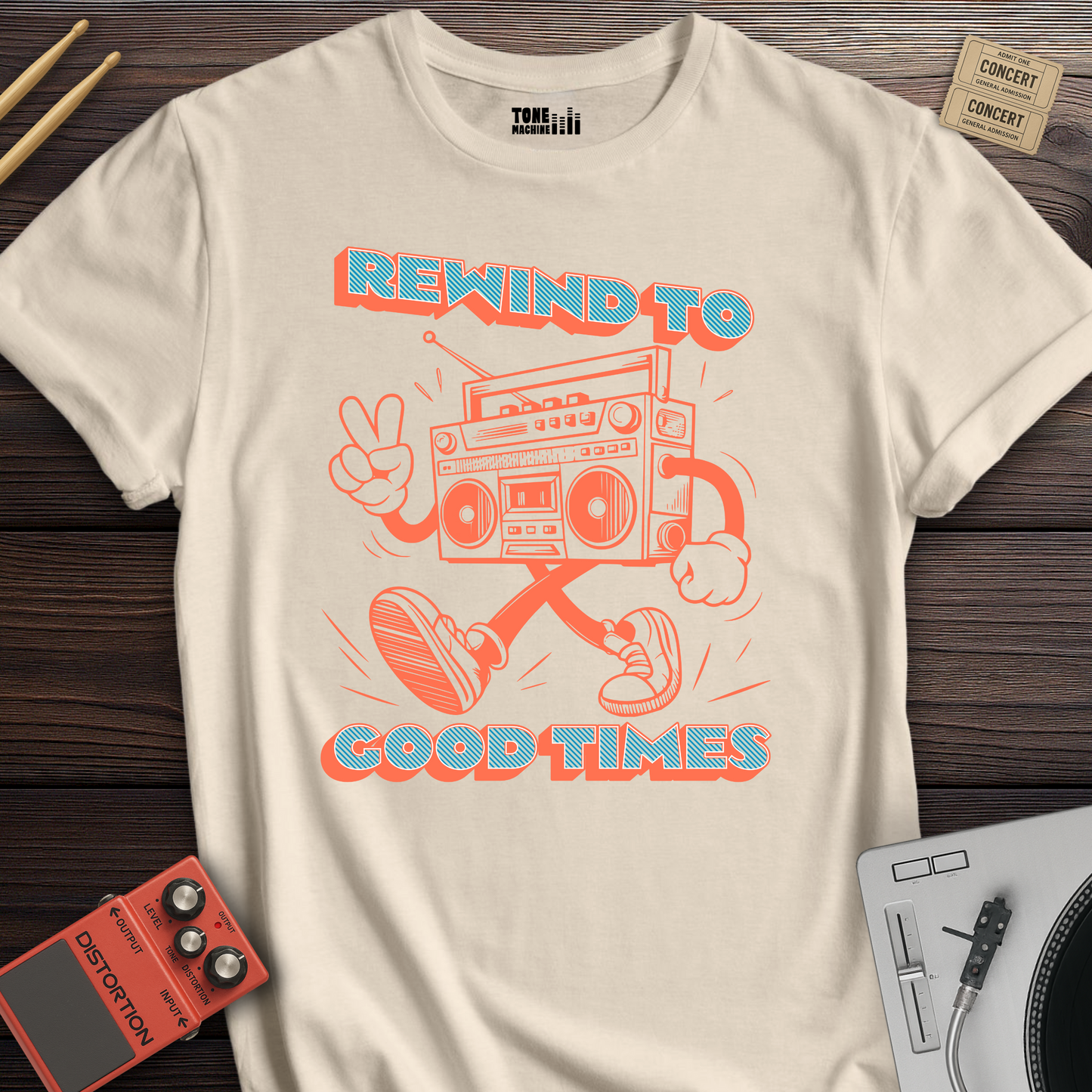 Rewind To Good Times Retro T-Shirt