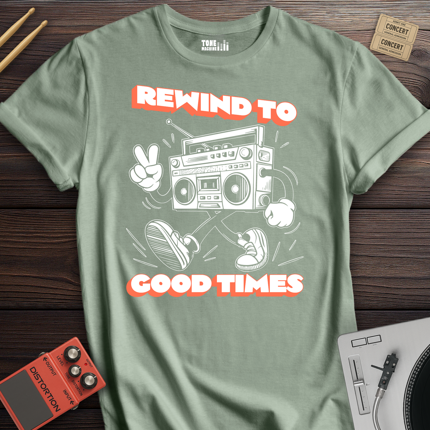 Rewind To Good Times Retro T-Shirt