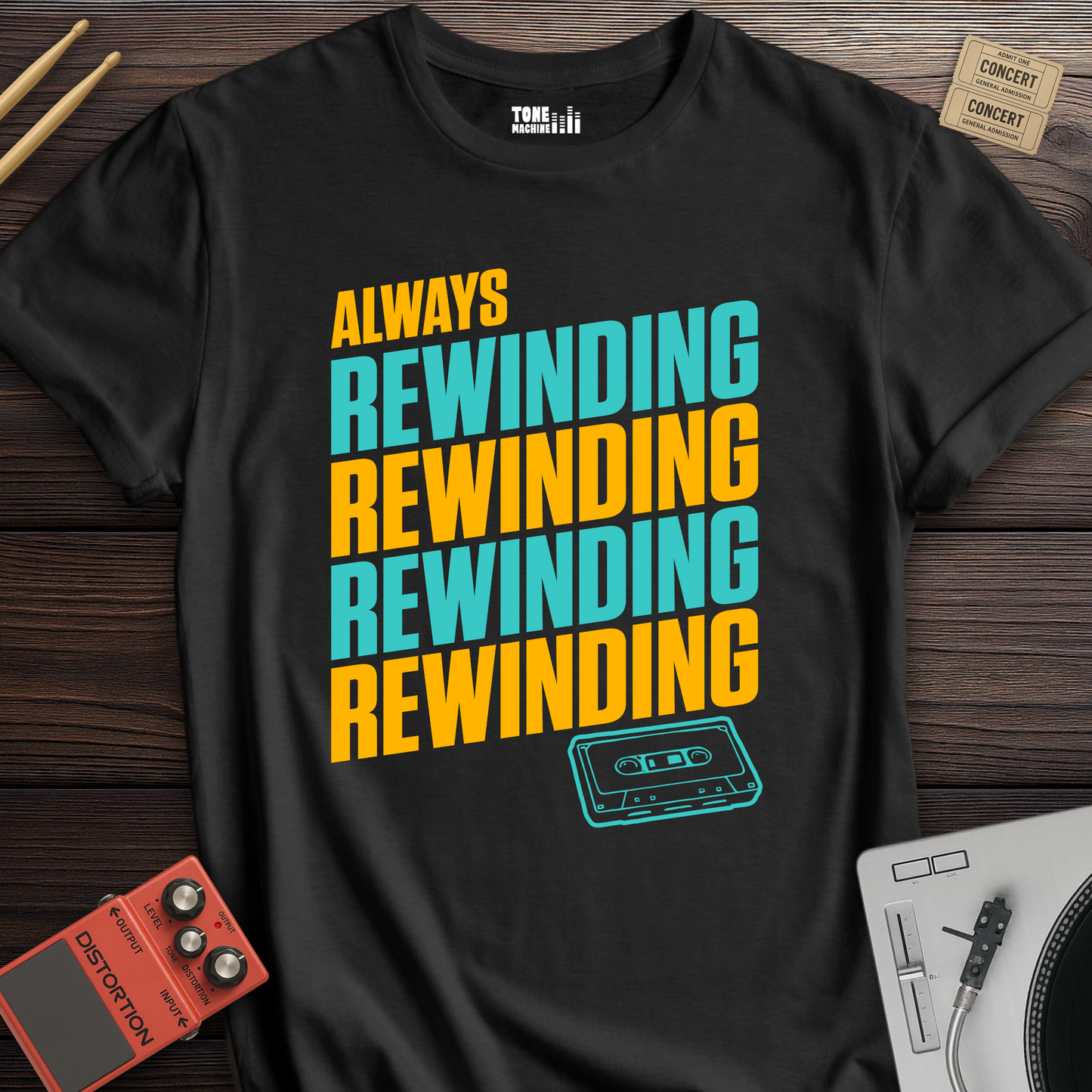 Always Rewinding Retro T-Shirt