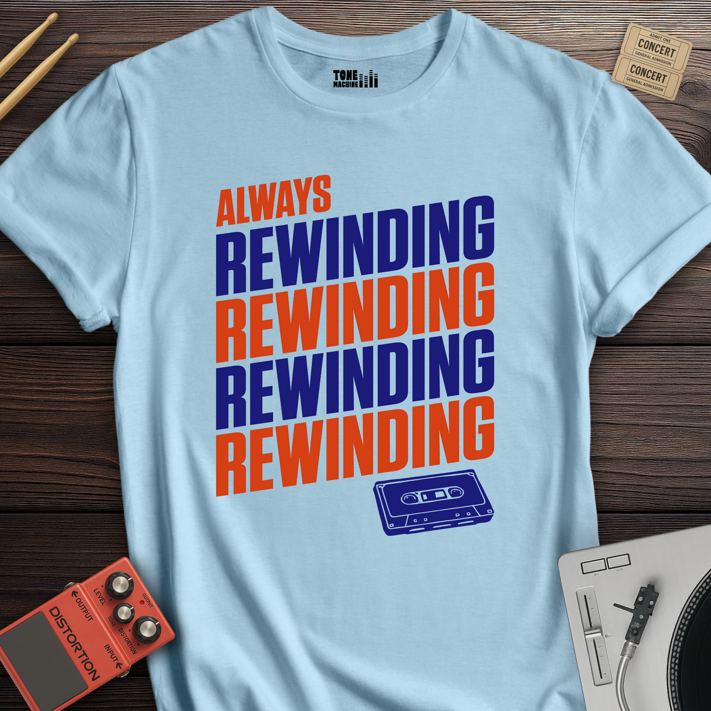 Always Rewinding Retro T-Shirt