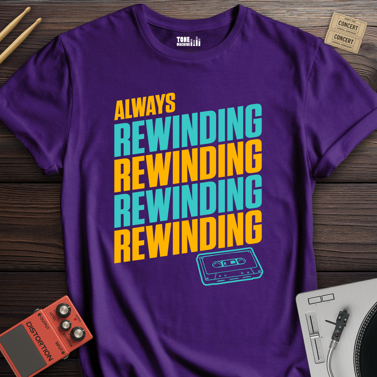 Always Rewinding Retro T-Shirt