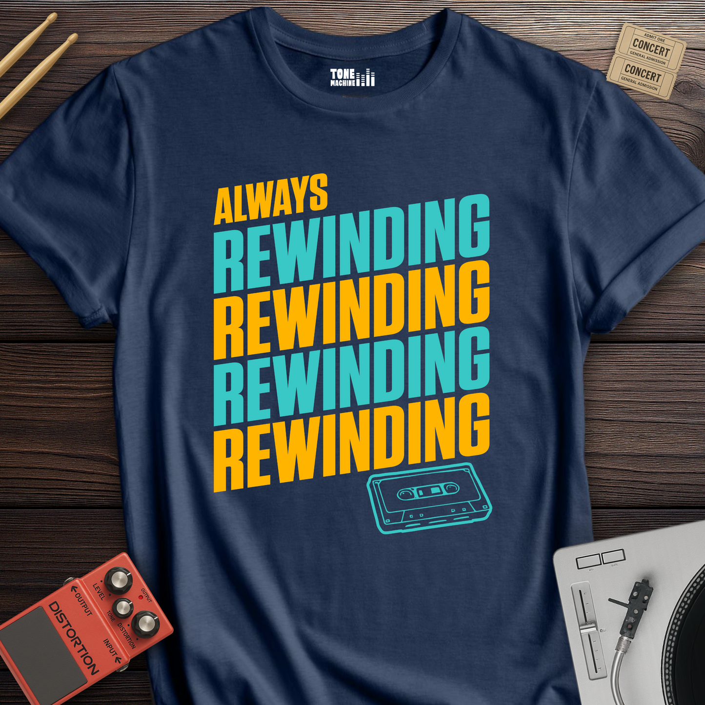 Always Rewinding Retro T-Shirt