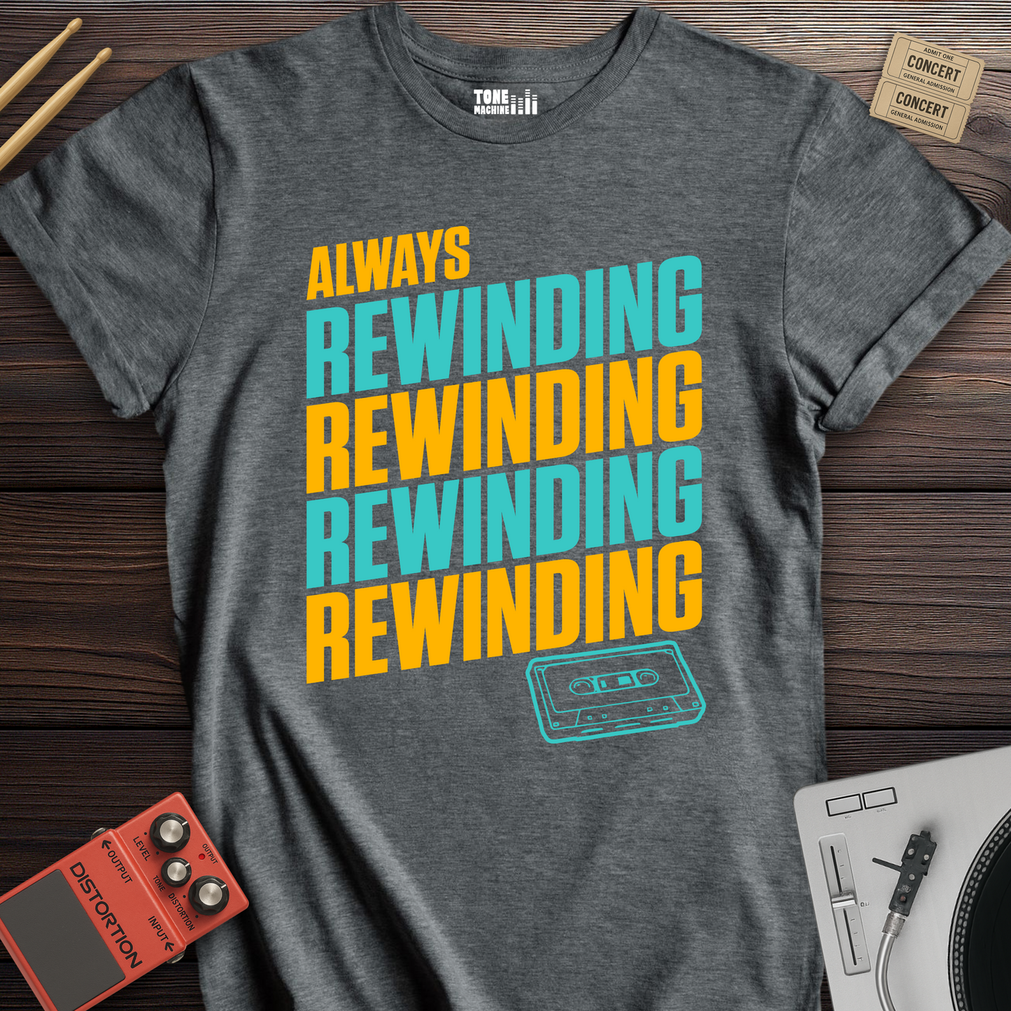 Always Rewinding Retro T-Shirt