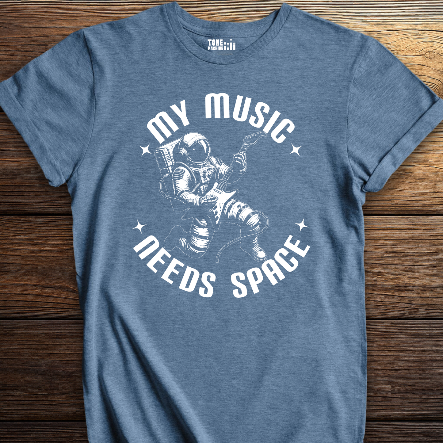 My Music Needs Space Guitar T-Shirt