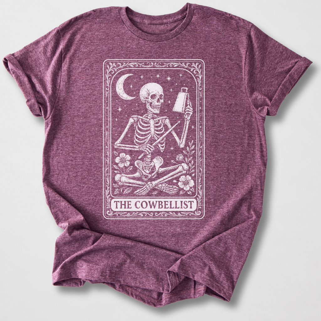 The Cowbellist Tarot Card T-Shirt