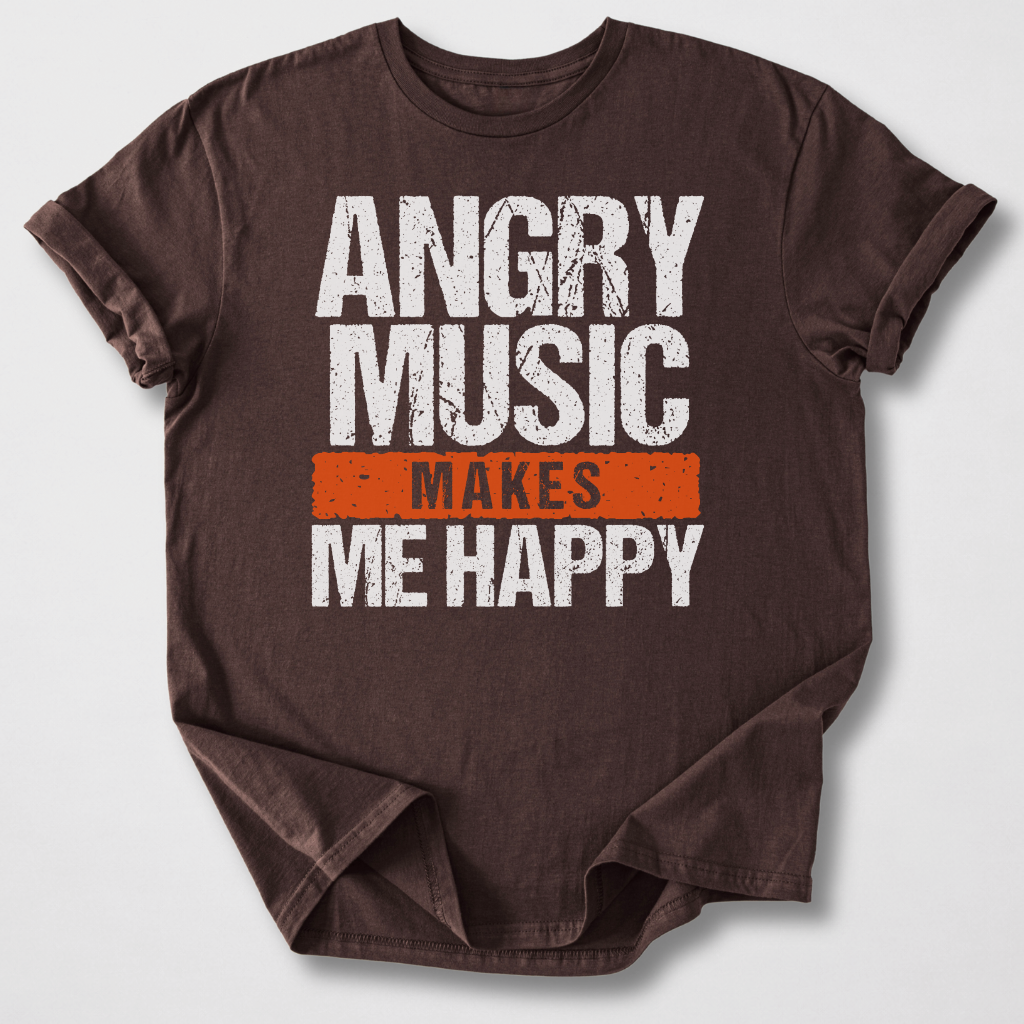Angry Music Makes Me Happy T-Shirt