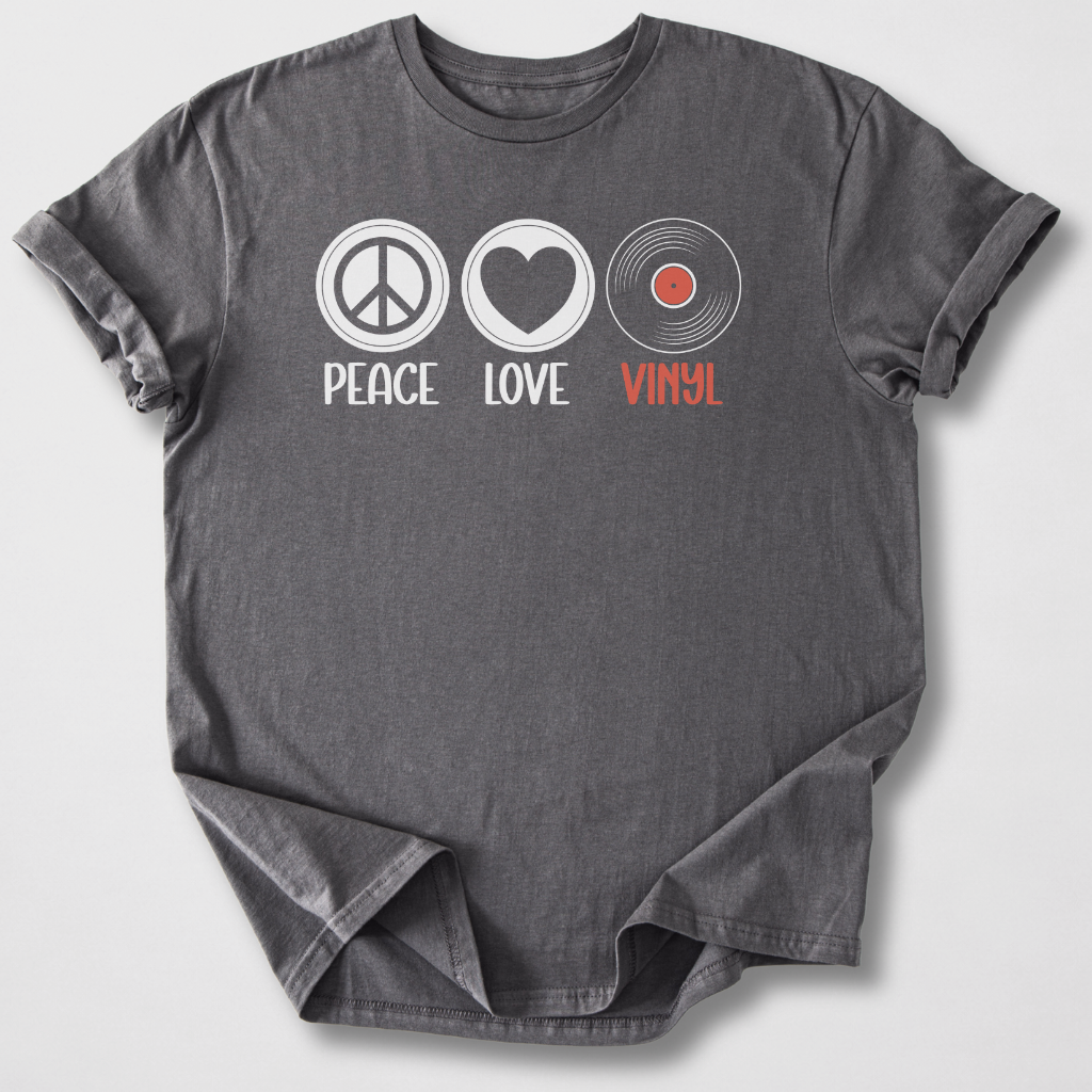 Peace Love Vinyl T-Shirt