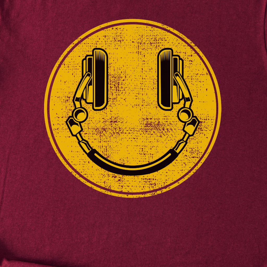 Music Mood Smiley T-Shirt