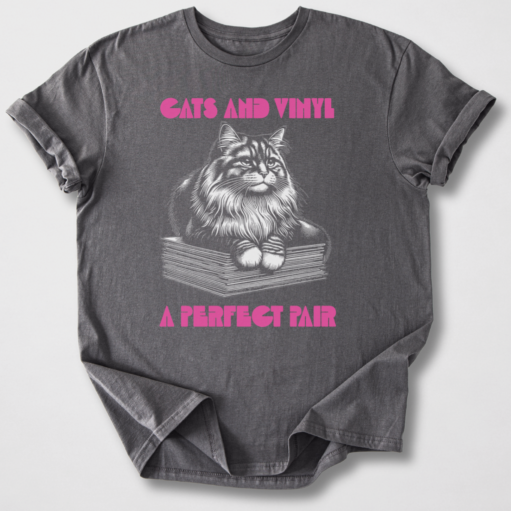 Cats And Vinyl A Perfect Pair T-Shirt