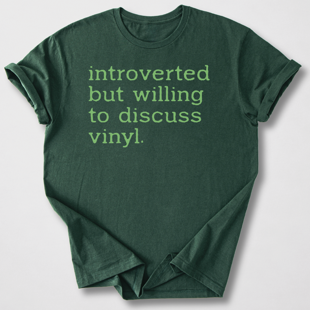 Willing To Discuss Vinyl T-Shirt