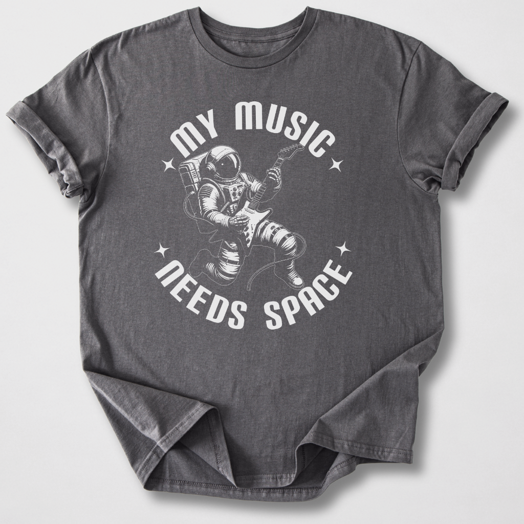 My Music Needs Space Guitar T-Shirt