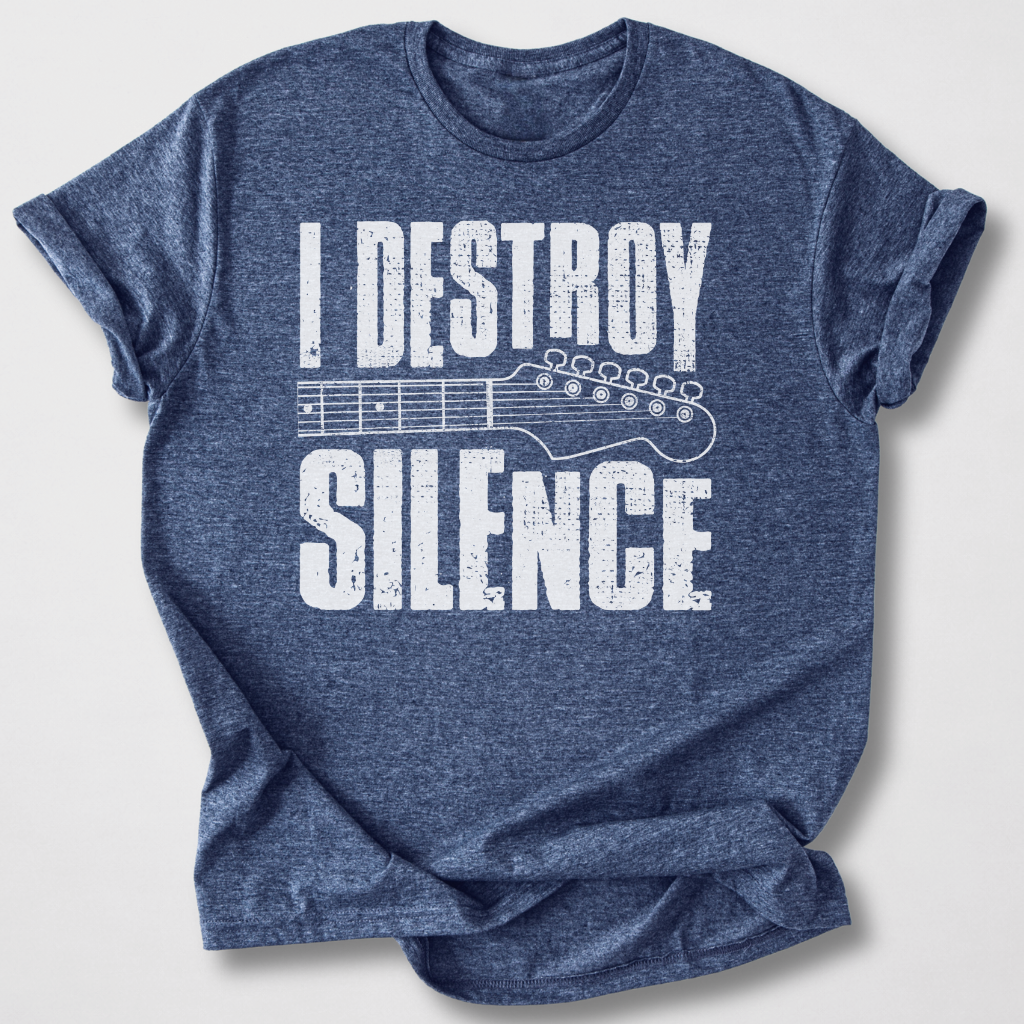 I Destroy Silence Guitar T-Shirt
