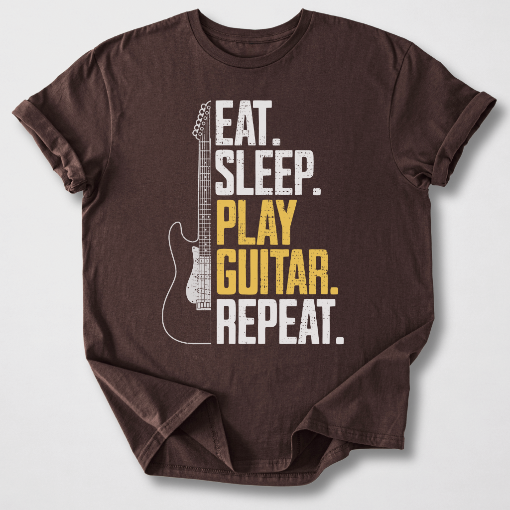 Eat Sleep Guitar Repeat T-Shirt