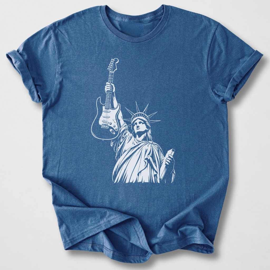 Lady Liberty Guitar T-Shirt