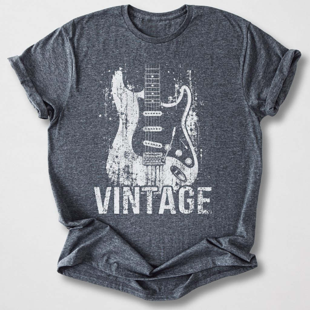 Vintage Strings Guitar T-Shirt