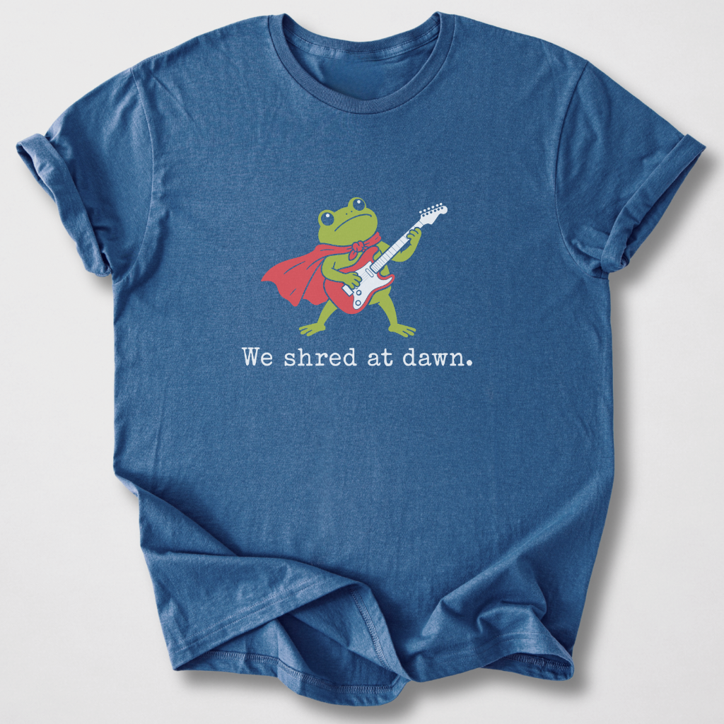 We Shred At Dawn Guitar T-Shirt