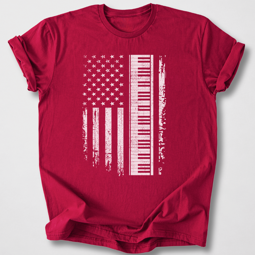 Stars And Stripes Piano T-Shirt