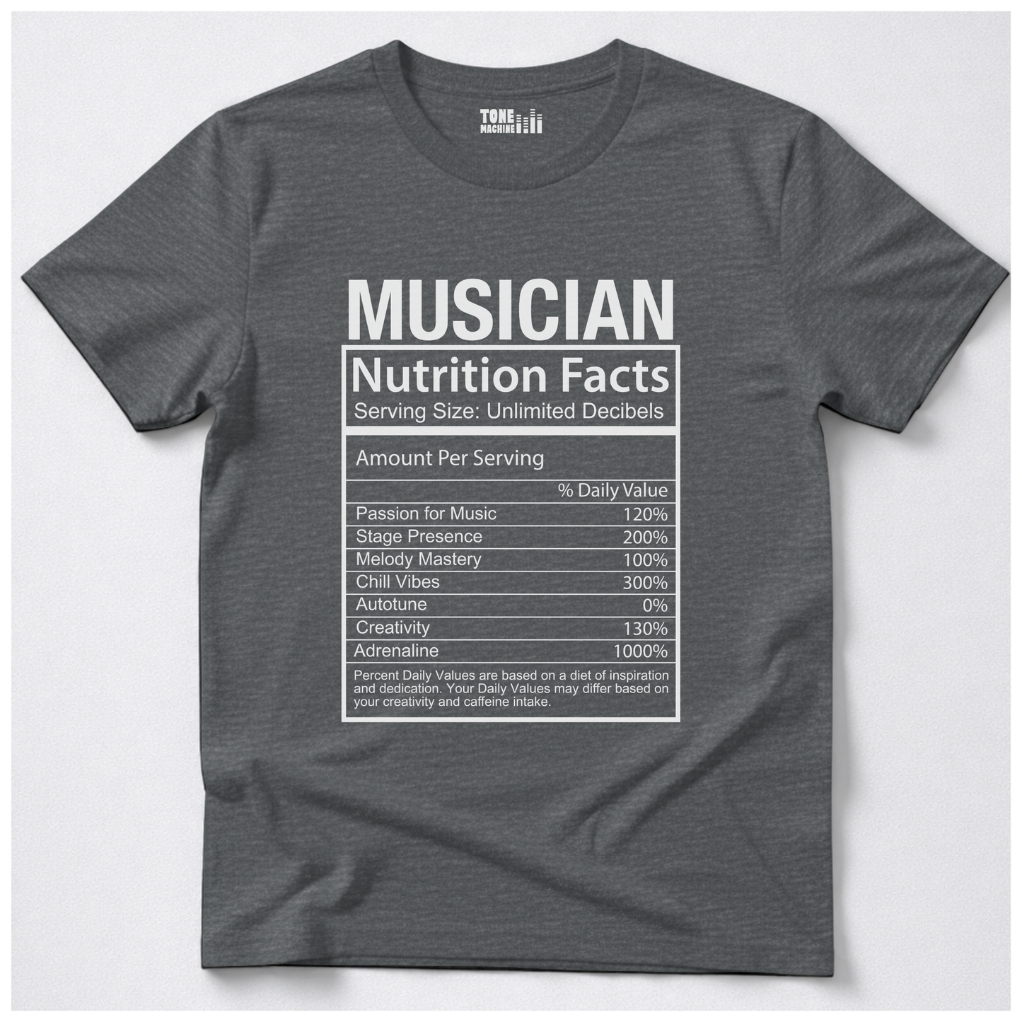 Musician Nutrition Facts T-Shirt