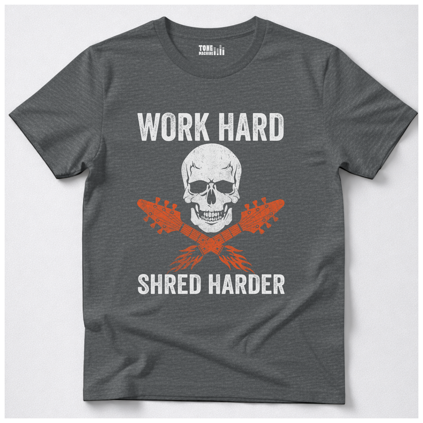 Work Hard Shred Harder Guitar T-Shirt