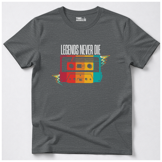 Legends Never Die Cassette Retro T-Shirt