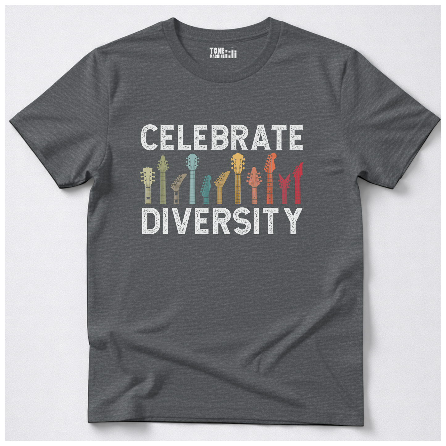 Celebrate Diversity Guitar T-Shirt