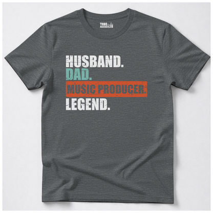 Husband Dad Music Producer Legend T-Shirt