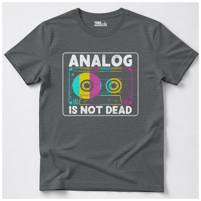 Analog Is Not Dead Cassette Retro T-Shirt