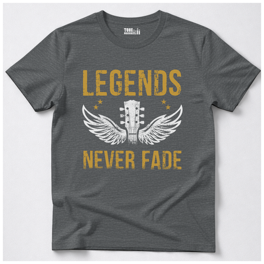 Legends Never Fade Guitar T-Shirt