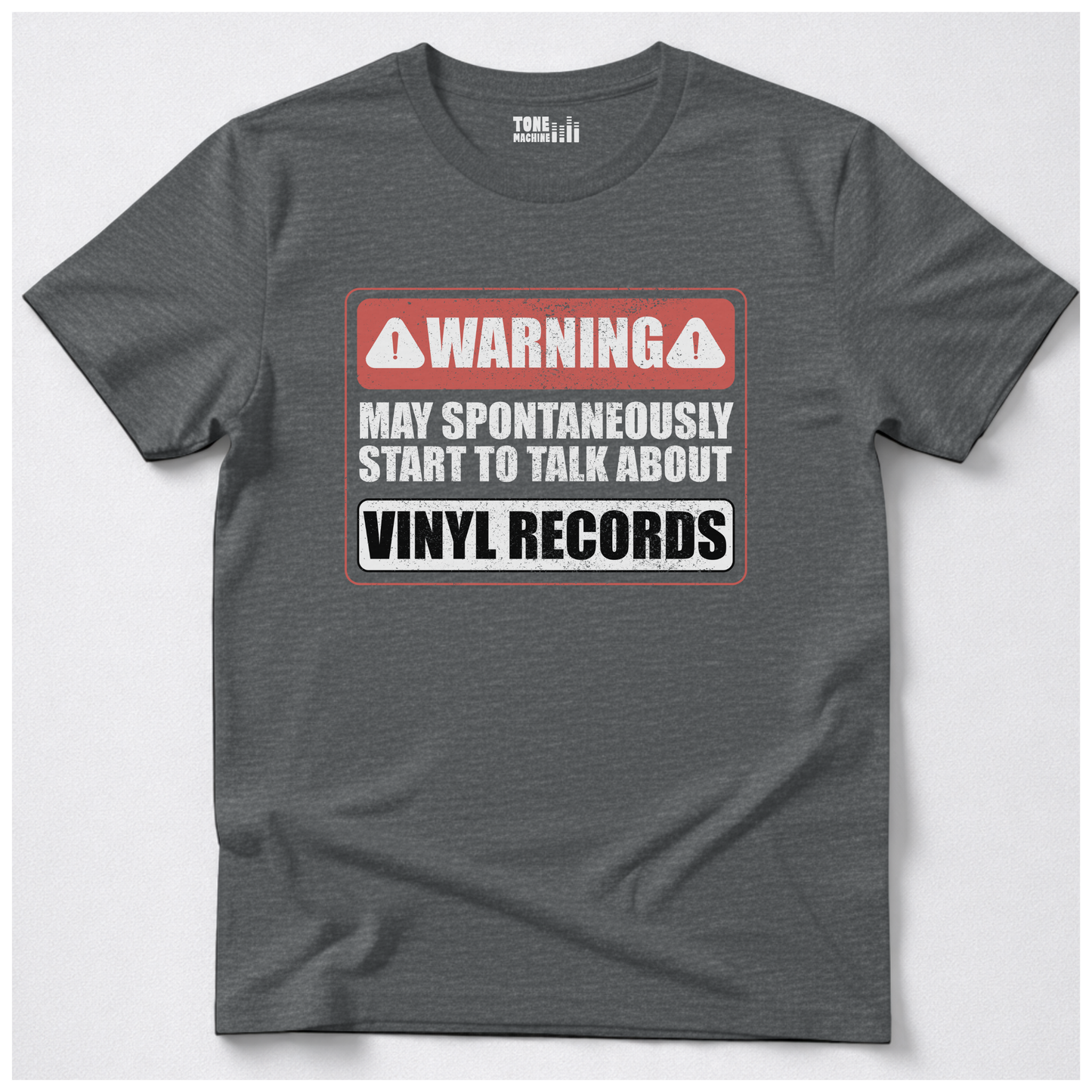 Warning May Talk About Vinyl T-Shirt
