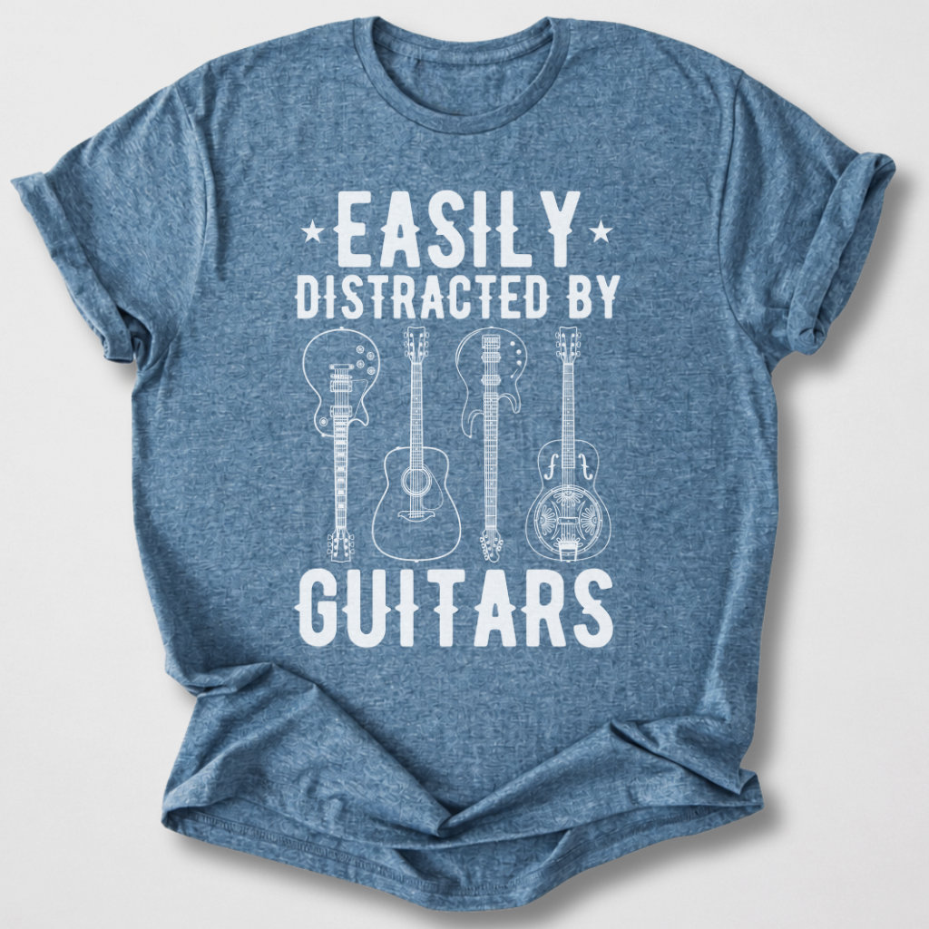 Easily Distracted By Guitars T-Shirt